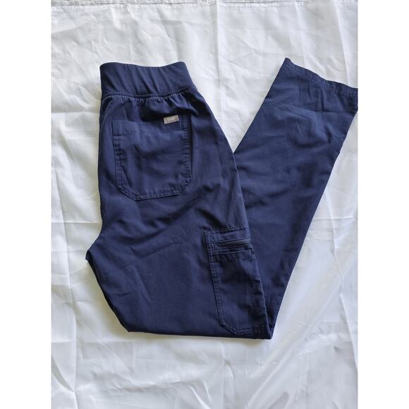 Figs Pants - FIGS Technical Collection Scrub Pants Navy Unisex Recycled Polyester Spandex S/T